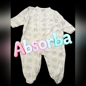 *1024 Absorba French words animals sleeper Boys 6 months